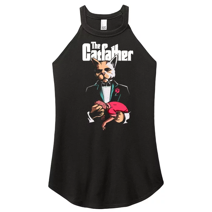 The Catfather Women’s Perfect Tri Rocker Tank