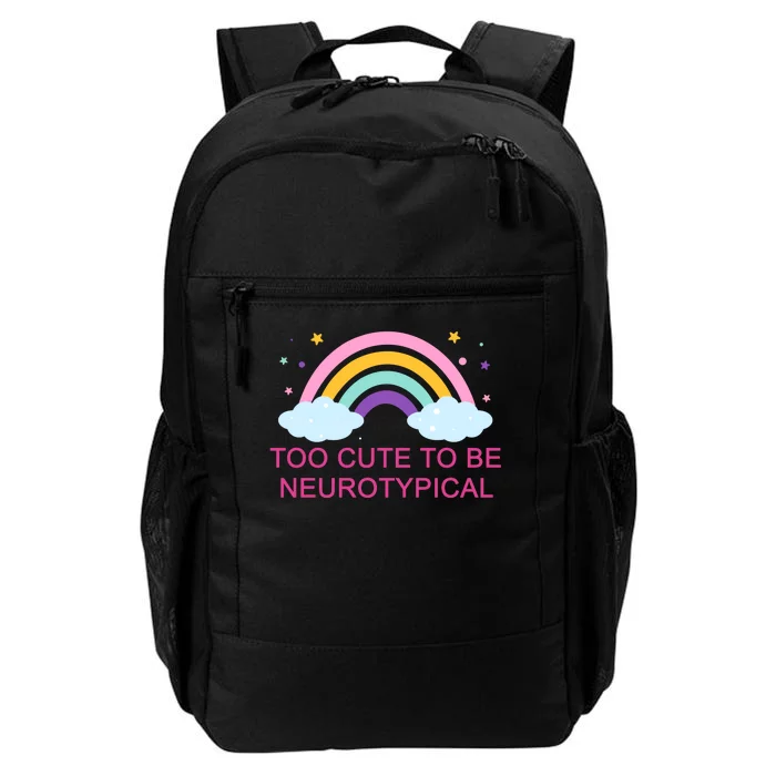 Too Cute To Be Neurotypical Rainbow Daily Commute Backpack