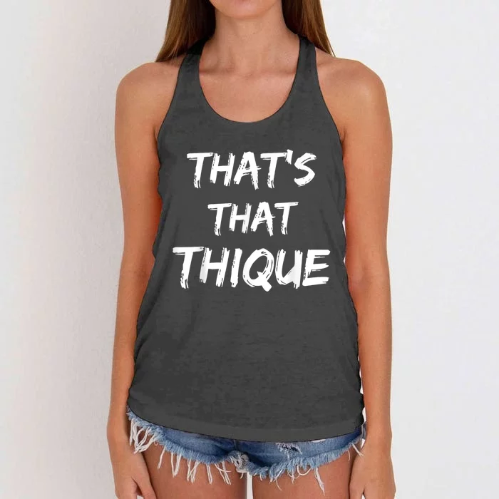 Thique Cute Trendy Top Thats That Thique Cute Concert Outfit Women's Knotted Racerback Tank