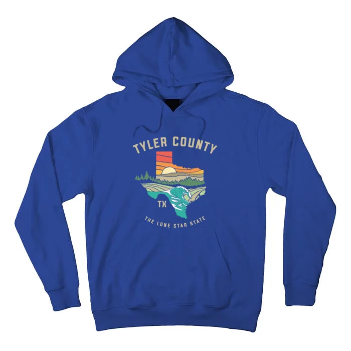 Tyler County Texas Outdoors Vintage Nature Design Great Gift Tall Hoodie