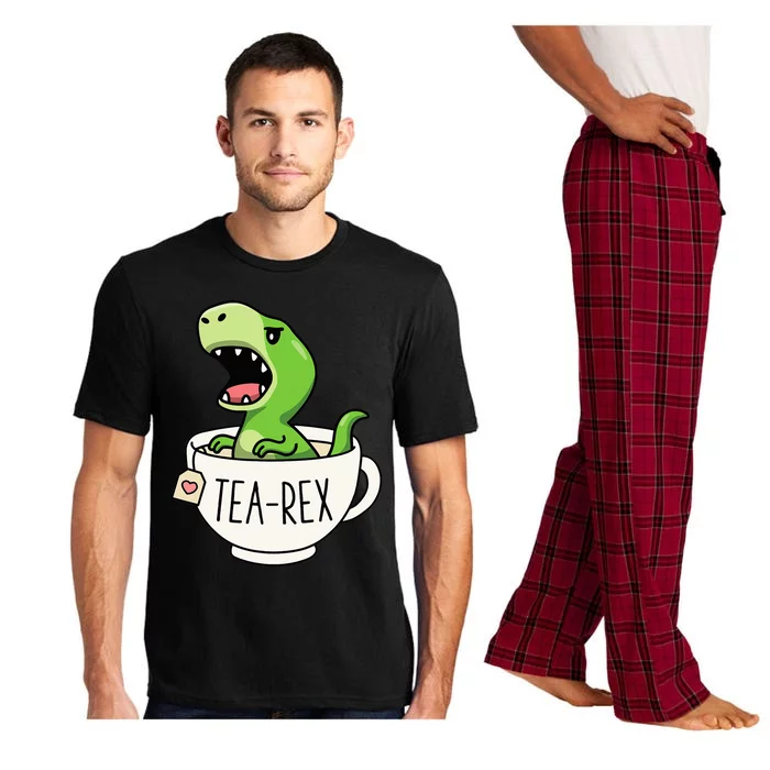 TeaRex Cute TRex Dinosaur Lover Kawaii Funny Dino Pun Pajama Set