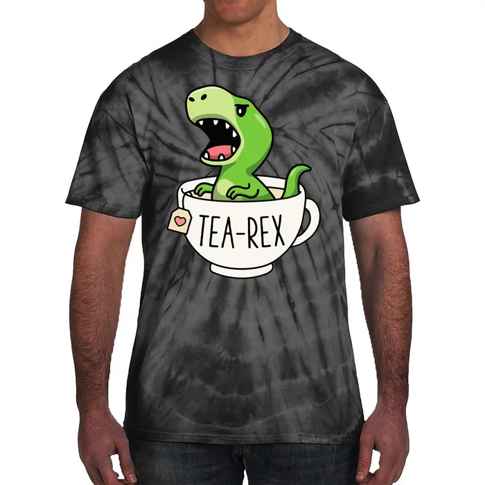 TeaRex Cute TRex Dinosaur Lover Kawaii Funny Dino Pun Tie-Dye T-Shirt