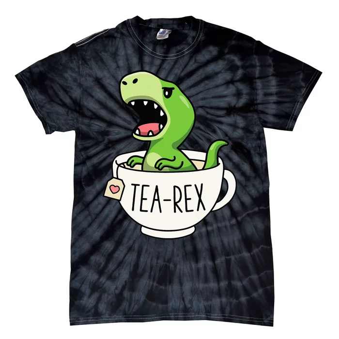 TeaRex Cute TRex Dinosaur Lover Kawaii Funny Dino Pun Tie-Dye T-Shirt