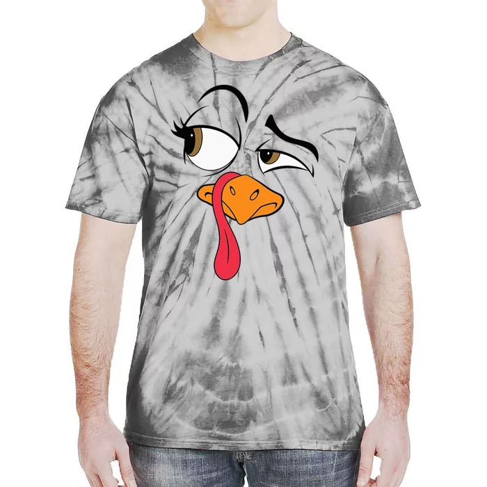 Turkey Cool Turkey Thanksgiving Costume Tie-Dye T-Shirt