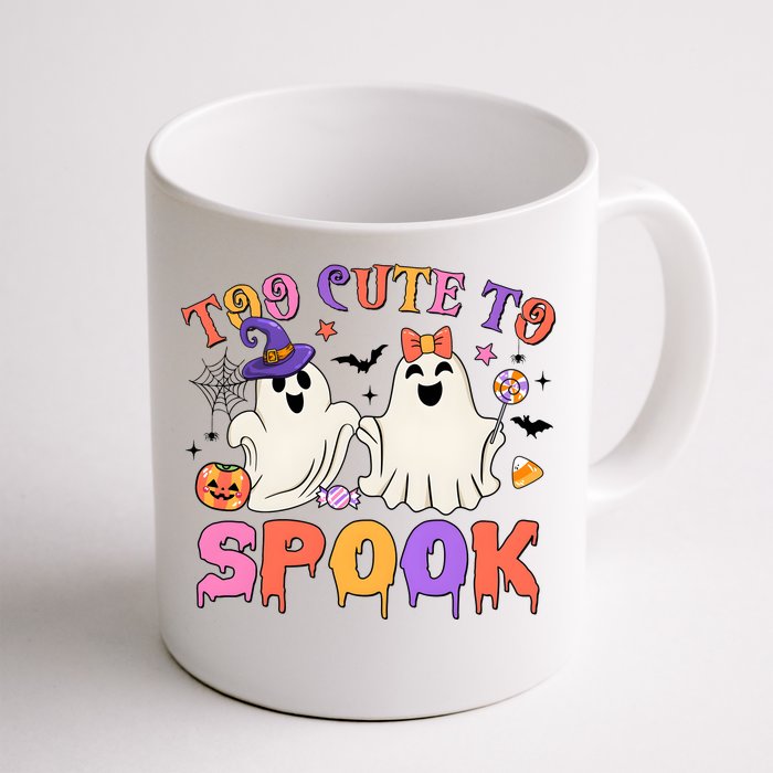 Too Cute To Spook Halloween Front & Back Coffee Mug