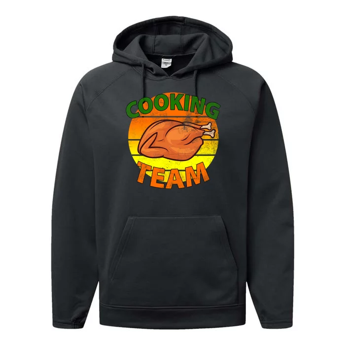 Thanksgiving Cooking Team Family Matching Performance Fleece Hoodie