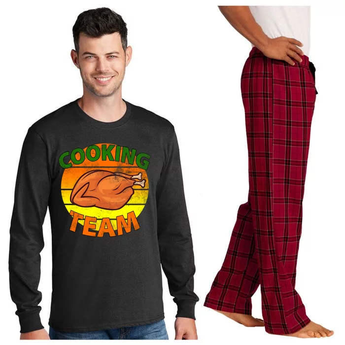 Thanksgiving Cooking Team Family Matching Long Sleeve Pajama Set