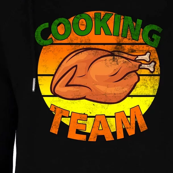 Thanksgiving Cooking Team Family Matching Womens Funnel Neck Pullover Hood