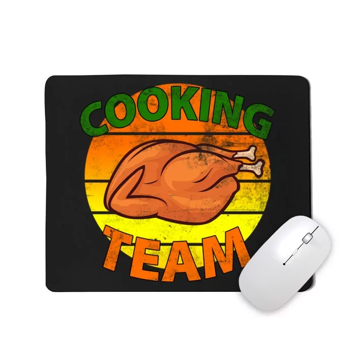 Thanksgiving Cooking Team Family Matching Mousepad