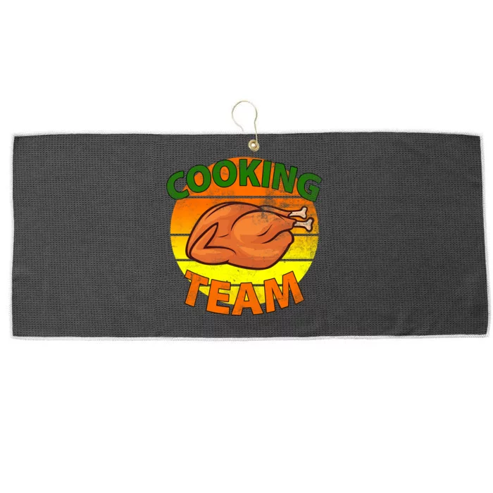 Thanksgiving Cooking Team Family Matching Large Microfiber Waffle Golf Towel