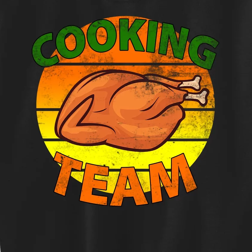 Thanksgiving Cooking Team Family Matching Kids Sweatshirt