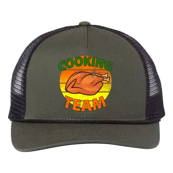 Thanksgiving Cooking Team Family Matching Retro Rope Trucker Hat Cap