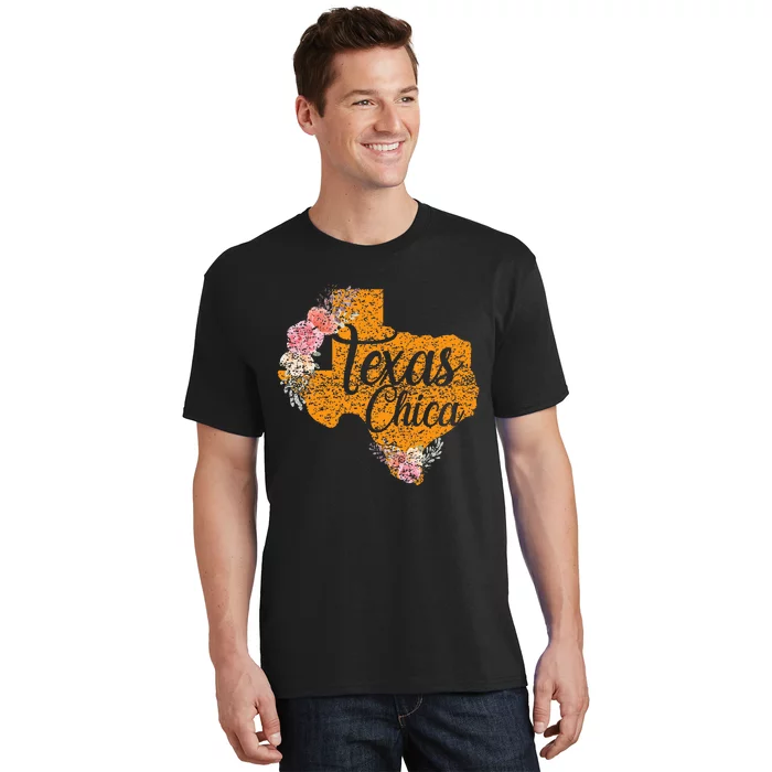 Texas Chica Texan Texas Map Texas Chica T-Shirt