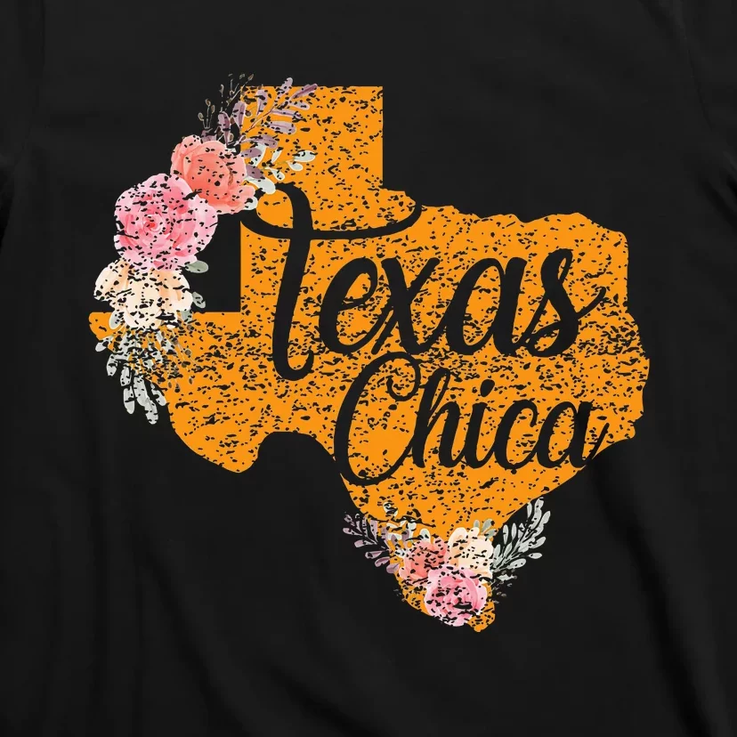 Texas Chica Texan Texas Map Texas Chica T-Shirt