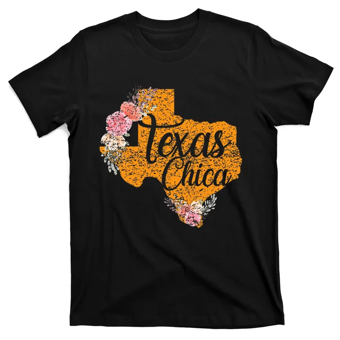 Texas Chica Texan Texas Map Texas Chica T-Shirt