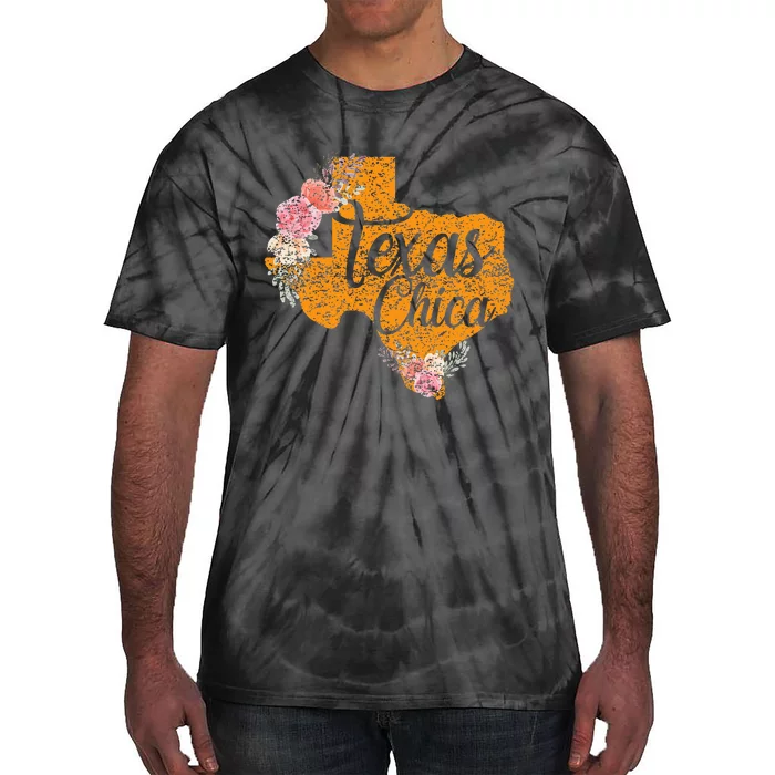 Texas Chica Texan Texas Map Texas Chica Tie-Dye T-Shirt