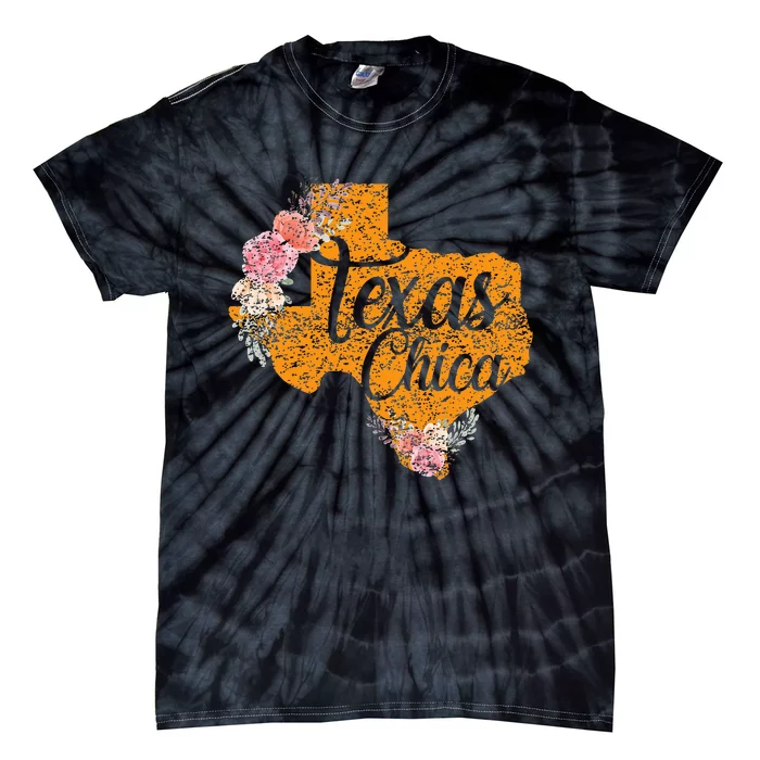 Texas Chica Texan Texas Map Texas Chica Tie-Dye T-Shirt