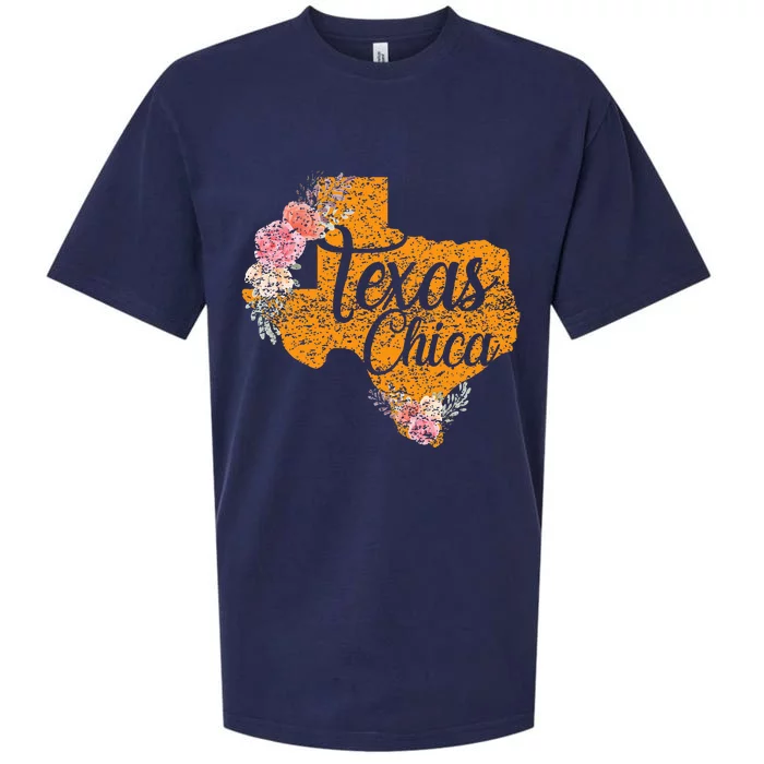 Texas Chica Texan Texas Map Texas Chica Sueded Cloud Jersey T-Shirt