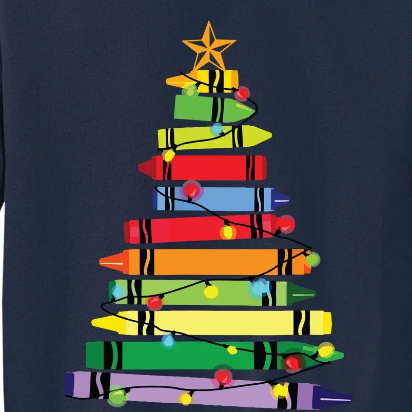 Teacher Christmas Tree Light Gifts Student Tall Sweatshirt