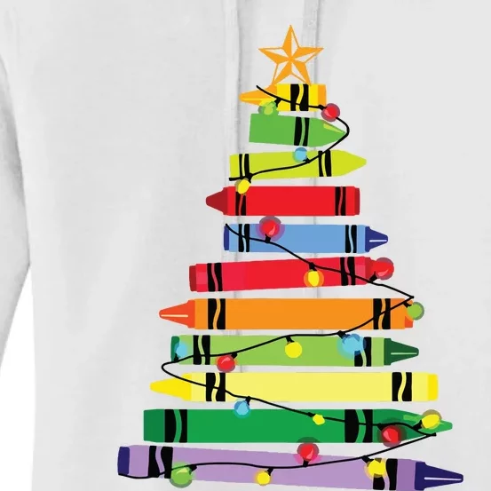 Teacher Christmas Tree Light Gifts Student Women's Pullover Hoodie