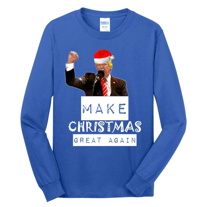 Trump Christmas Trumpmas Make Christmas Great Again Gift Tall Long Sleeve T-Shirt