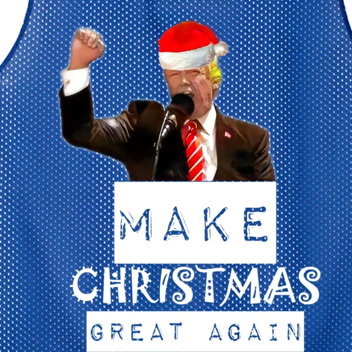 Trump Christmas Trumpmas Make Christmas Great Again Gift Mesh Reversible Basketball Jersey Tank