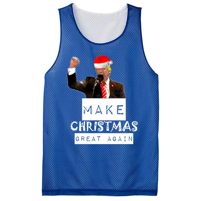 Trump Christmas Trumpmas Make Christmas Great Again Gift Mesh Reversible Basketball Jersey Tank