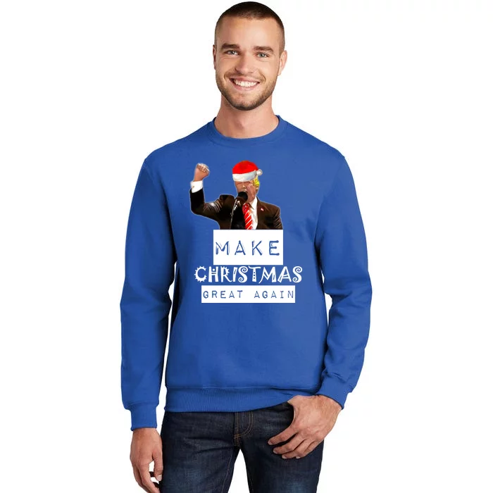 Trump Christmas Trumpmas Make Christmas Great Again Gift Tall Sweatshirt