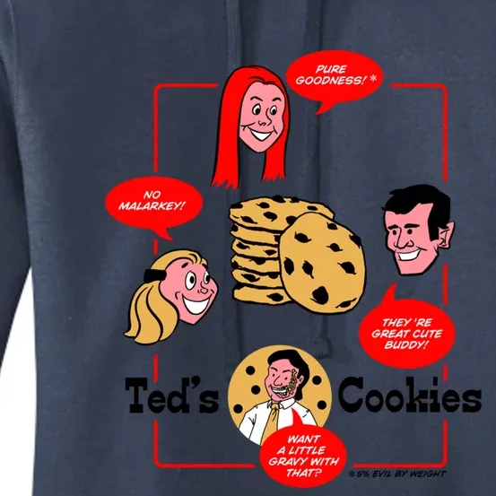 Ted&X27;S Cookies Women's Pullover Hoodie