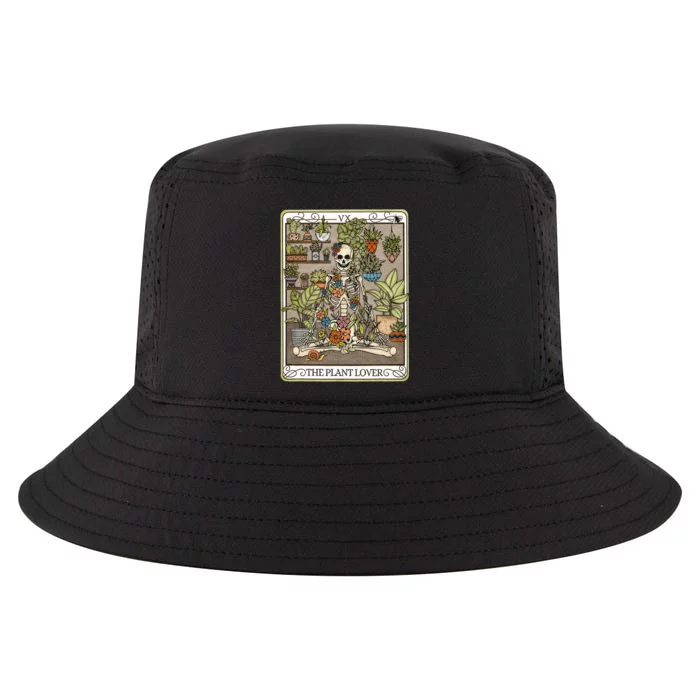 Tarot Card The Plant Lover Skeleton Spooky Cool Comfort Performance Bucket Hat