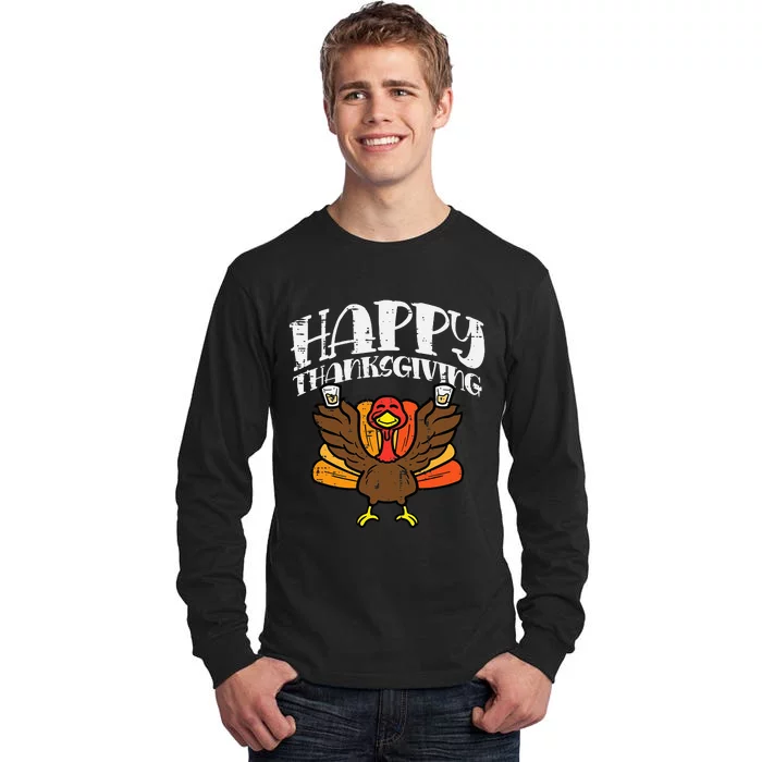 Thanksgiving Celebration Turkey Party Fun Tall Long Sleeve T-Shirt