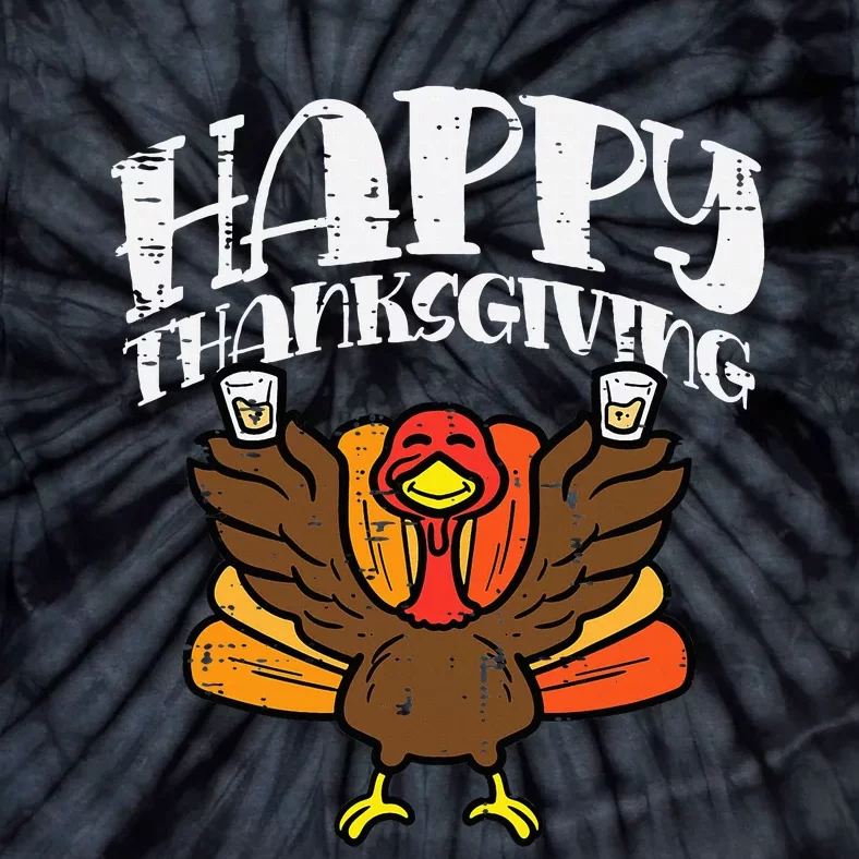 Thanksgiving Celebration Turkey Party Fun Tie-Dye T-Shirt