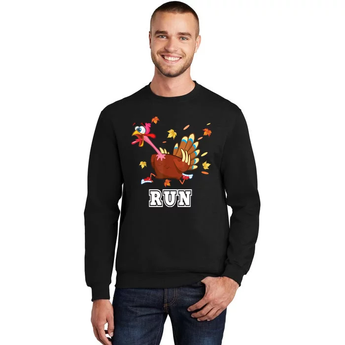 Thanksgiving Costume Turkey Run Running Turkey Trot Sweatshirt