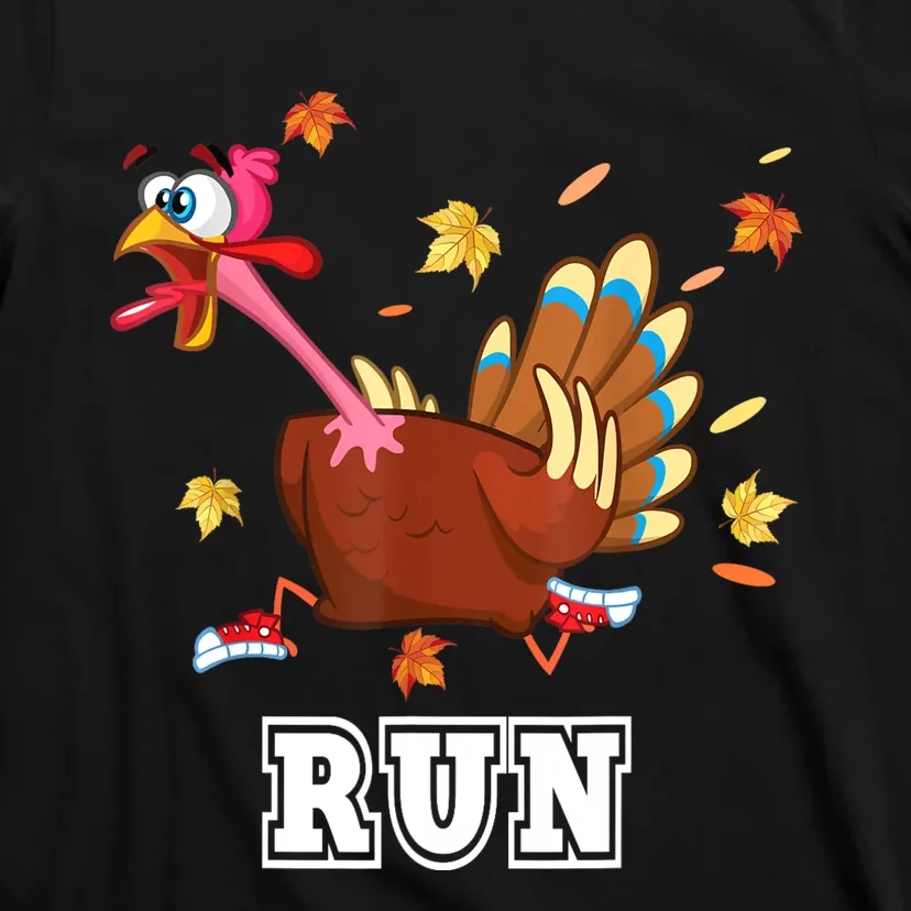 Thanksgiving Costume Turkey Run Running Turkey Trot T-Shirt