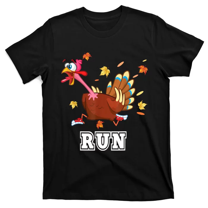 Thanksgiving Costume Turkey Run Running Turkey Trot T-Shirt