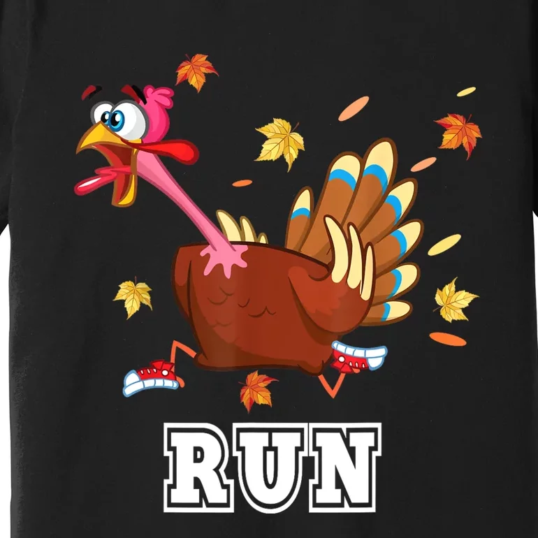 Thanksgiving Costume Turkey Run Running Turkey Trot Premium T-Shirt