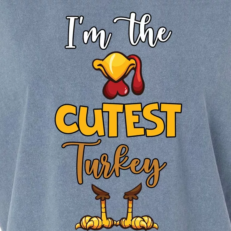 The Cutest Turkey Matching Family Turkey Thanksgiving Gift Garment-Dyed Women's Muscle Tee