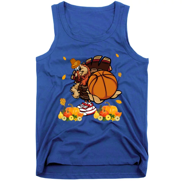 Thanksgiving Cool Turkey Playing Basketball Player Lover Gift Tank Top