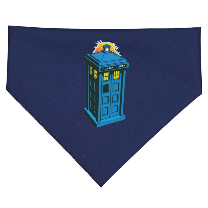 Tardis Comic USA-Made Doggie Bandana