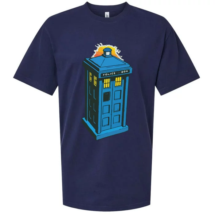 Tardis Comic Sueded Cloud Jersey T-Shirt