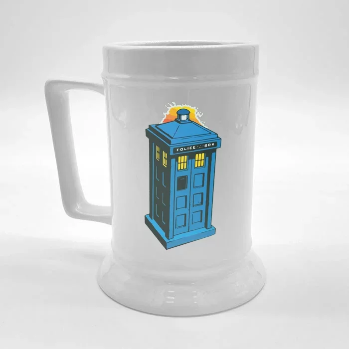 Tardis Comic Front & Back Beer Stein