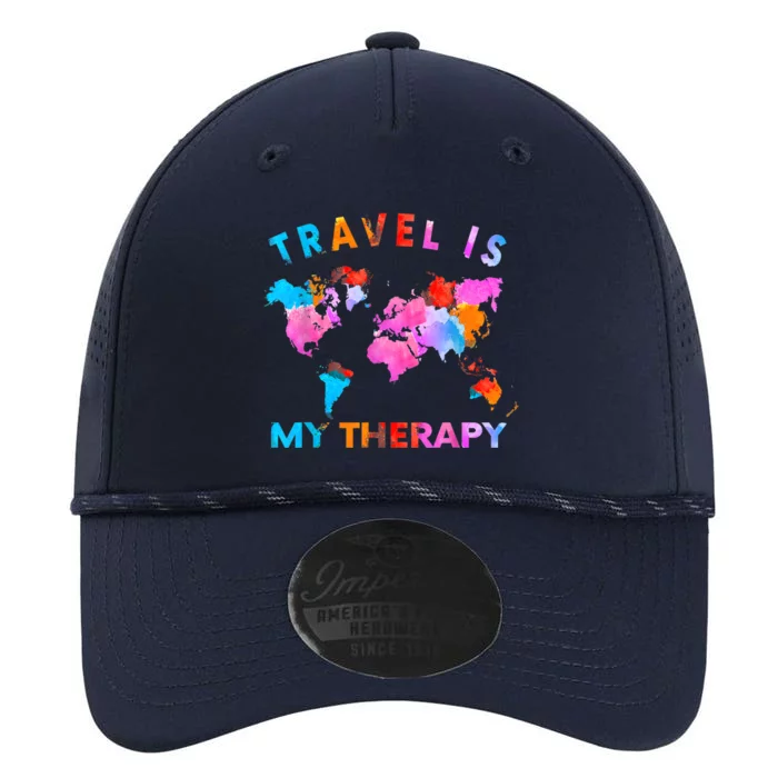 Traveler Camping Trip World Statement Travel Is My Therapy Performance The Dyno Cap