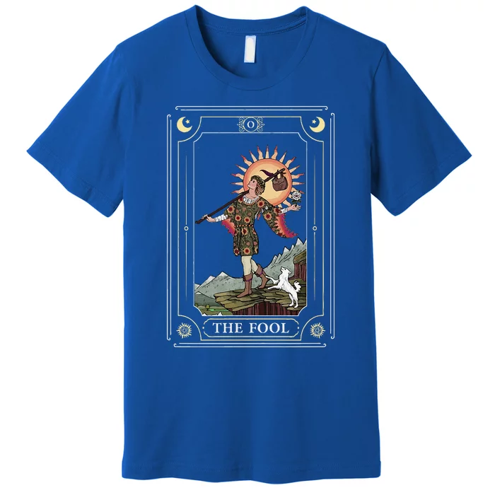 Tarot Card The Fool Witchy Vintage Halloween Themed Premium T-Shirt