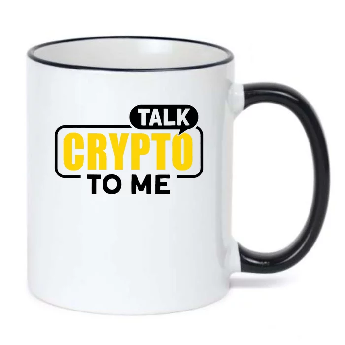 Talk Cypto To Me Black Color Changing Mug