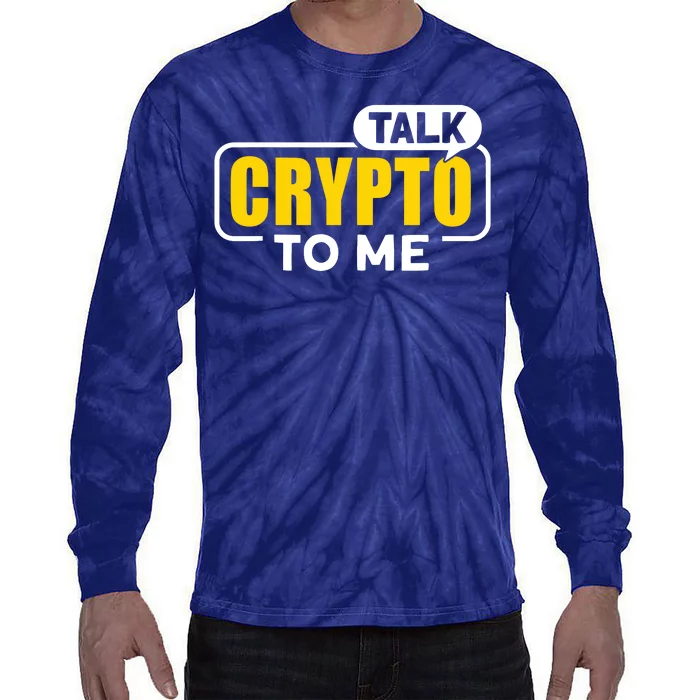 Talk Cypto To Me Tie-Dye Long Sleeve Shirt