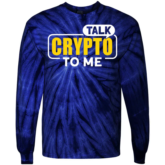 Talk Cypto To Me Tie-Dye Long Sleeve Shirt