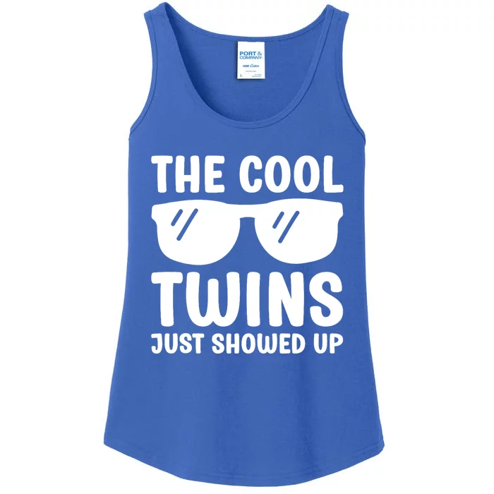 The Cool Twins Just Showed Up Funny Twin Twinning Matching Ladies Essential Tank