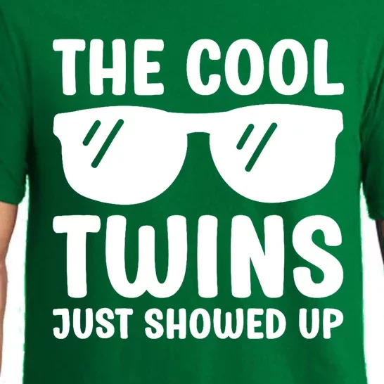 The Cool Twins Just Showed Up Funny Twin Twinning Matching Pajama Set