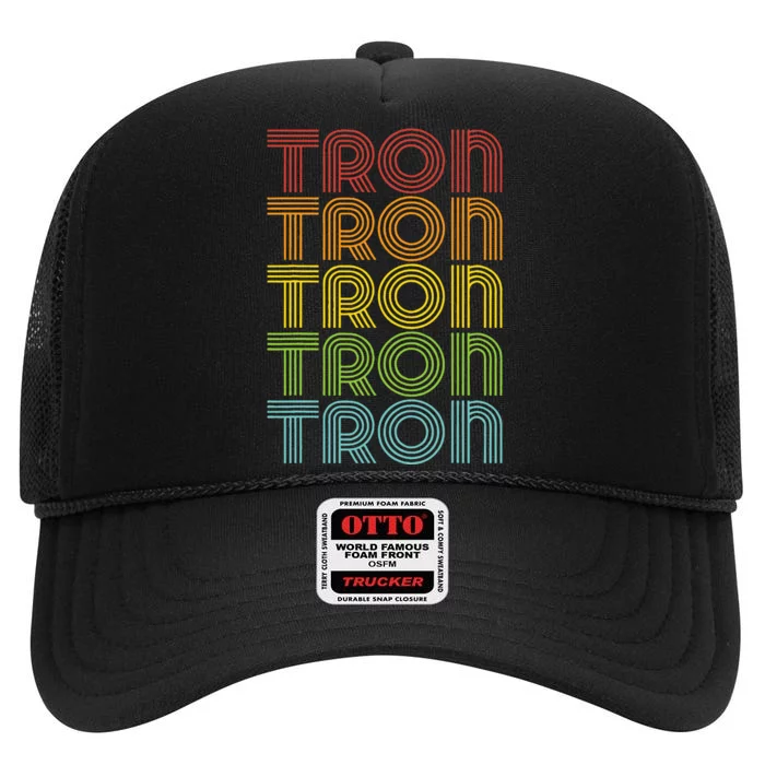 Tron Crypto High Crown Mesh Trucker Hat