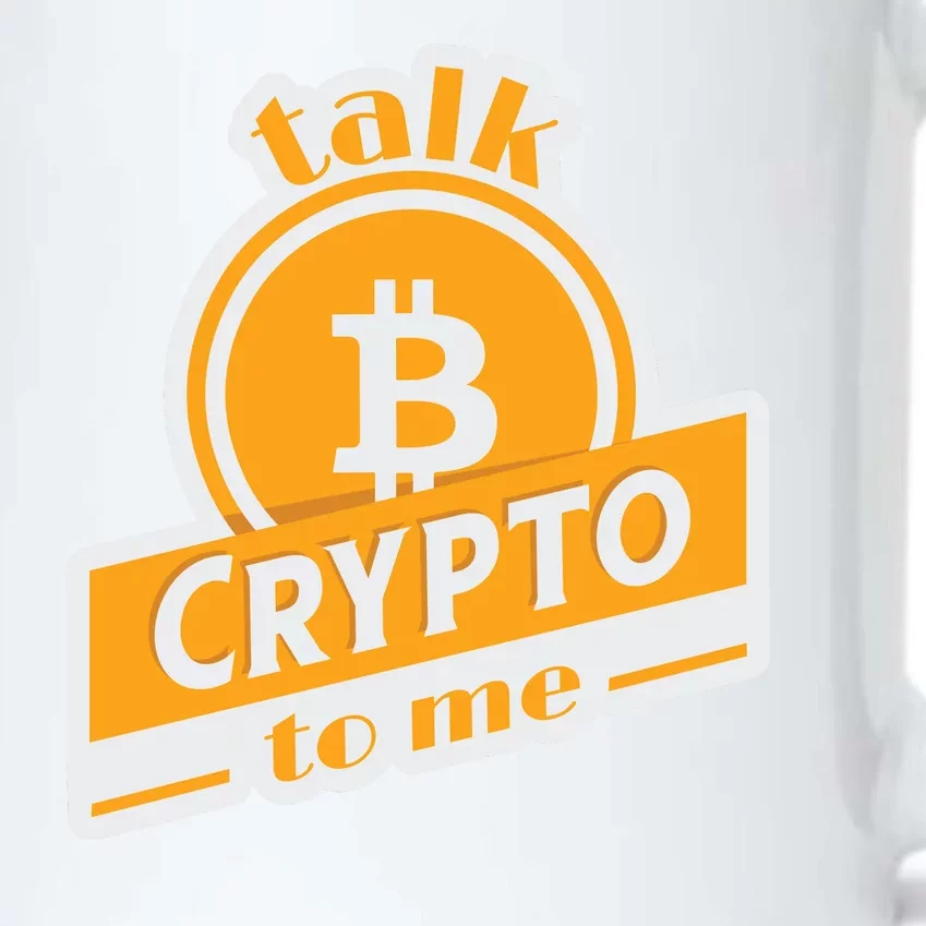 Talk Crypto To Me Bitcoin Black Color Changing Mug